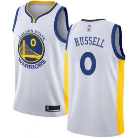 Wholesale Cheap Nike Warriors #0 D\'Angelo Russell White NBA Swingman Association Edition Jersey