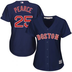 Wholesale Cheap Red Sox #25 Steve Pearce Navy Blue Alternate Women\'s Stitched MLB Jersey