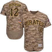 Wholesale Cheap Pirates #12 Corey Dickerson Camo Flexbase Authentic Collection Stitched MLB Jersey