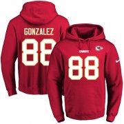 Wholesale Cheap Nike Chiefs #88 Tony Gonzalez Red Name & Number Pullover NFL Hoodie