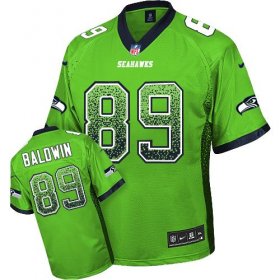 Wholesale Cheap Nike Seahawks #89 Doug Baldwin Green Men\'s Stitched NFL Elite Drift Fashion Jersey