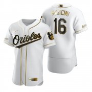Wholesale Cheap Baltimore Orioles #16 Trey Mancini White Nike Men's Authentic Golden Edition MLB Jersey