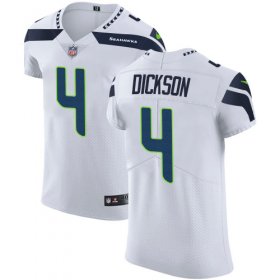 Wholesale Cheap Nike Seahawks #4 Michael Dickson White Men\'s Stitched NFL Vapor Untouchable Elite Jersey