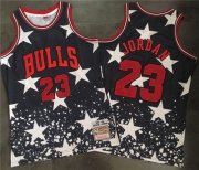 Wholesale Cheap Bulls #23 Michael Jordan Navy Throwback 1997 4th of July Stitched NBA Jersey
