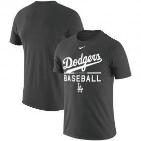 Wholesale Cheap Los Angeles Dodgers Nike Practice Performance T-Shirt Anthracite