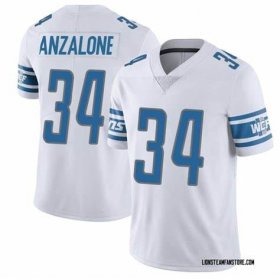Men\'s Detroit Lions #34 Alex AnzaloneWhite Vapor Untouchable Limited Stitched Jersey