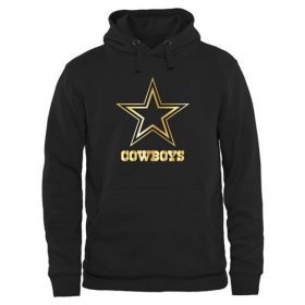 Wholesale Cheap Men\'s Dallas Cowboys Pro Line Black Gold Collection Pullover Hoodie