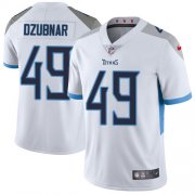 Wholesale Cheap Nike Titans #49 Nick Dzubnar White Men's Stitched NFL Vapor Untouchable Limited Jersey