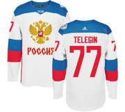 Wholesale Cheap Team Russia #77 Ivan Telegin White 2016 World Cup Stitched NHL Jersey