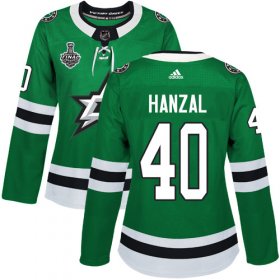 Cheap Adidas Stars #40 Martin Hanzal Green Home Authentic Women\'s 2020 Stanley Cup Final Stitched NHL Jersey