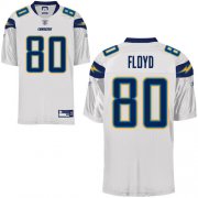 Wholesale Cheap Chargers #80 Malcom Floyd White Stitched NFL Jersey