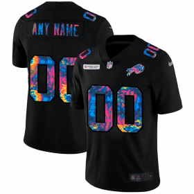 Wholesale Cheap Buffalo Bills Custom Men\'s Nike Multi-Color Black 2020 NFL Crucial Catch Vapor Untouchable Limited Jersey