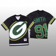 Wholesale Cheap NFL Green Bay Packers #91 Preston Smith Black Men's Mitchell & Nell Big Face Fashion Limited NFL Jersey