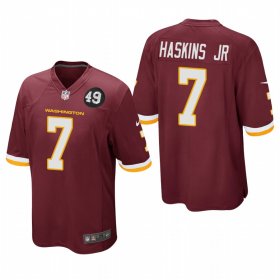 Cheap Washington Redskins #7 Dwayne Haskins Jr Men\'s Nike Burgundy Bobby Mitchell Uniform Patch NFL Game Jersey