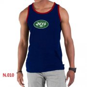 Wholesale Cheap Men's Nike NFL New York Jets Sideline Legend Authentic Logo Tank Top Dark Blue