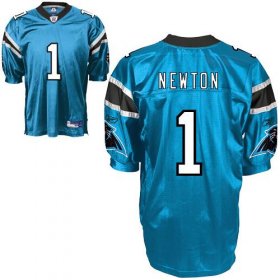 Wholesale Cheap Panthers #1 Cam Newton Blue Stitched NFL Jersey