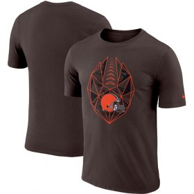 Wholesale Cheap Men\'s Cleveland Browns Nike Brown Fan Gear Icon Performance T-Shirt