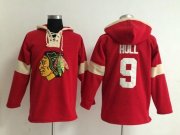 Wholesale Cheap Chicago Blackhawks #9 Bobby Hull Red Pullover NHL Hoodie