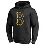 Wholesale Cheap Boston Red Sox Gold Collection Pullover Hoodie Black