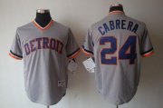 Wholesale Cheap Tigers #24 Miguel Cabrera Grey 1970's Turn Back The Clock Stitched MLB Jersey