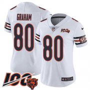Wholesale Cheap Nike Bears #80 Jimmy Graham White Women's Stitched NFL 100th Season Vapor Untouchable Limited Jersey