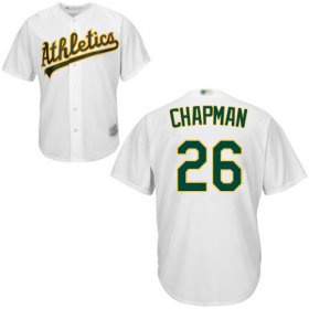 Wholesale Cheap Athletics #26 Matt Chapman White New Cool Base Stitched MLB Jersey