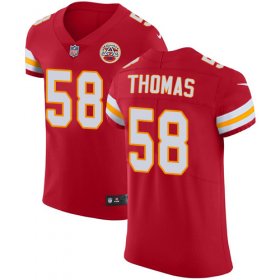 Wholesale Cheap Nike Chiefs #58 Derrick Thomas Red Team Color Men\'s Stitched NFL Vapor Untouchable Elite Jersey