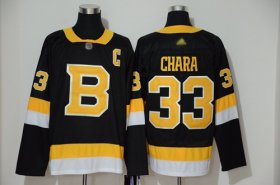 Wholesale Cheap Adidas Bruins #33 Zdeno Chara Black 2019-20 Authentic Third Stitched NHL Jersey