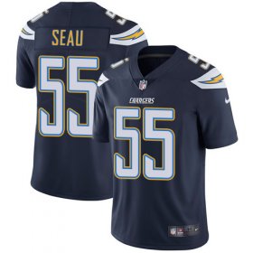 Wholesale Cheap Nike Chargers #55 Junior Seau Navy Blue Team Color Men\'s Stitched NFL Vapor Untouchable Limited Jersey