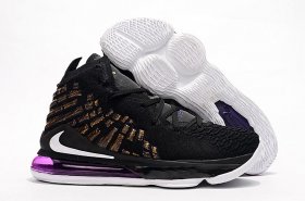 Wholesale Cheap Nike Lebron James 17 Air Cushion Shoes Purple-Golden Dynasty