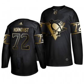 Wholesale Cheap Adidas Penguins #72 Patric Hornqvist Men\'s 2019 Black Golden Edition Authentic Stitched NHL Jersey