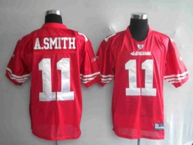Wholesale Cheap 49ers Alex Smith #11 Stitched Red NFL Jersey