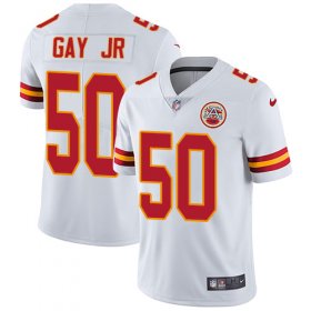 Wholesale Cheap Nike Chiefs #50 Willie Gay Jr. White Men\'s Stitched NFL Vapor Untouchable Limited Jersey