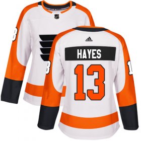 Wholesale Cheap Adidas Flyers #13 Kevin Hayes White Road Authentic Women\'s Stitched NHL Jersey