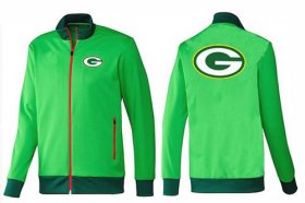 Wholesale Cheap NFL Green Bay Packers Team Logo Jacket Green_1