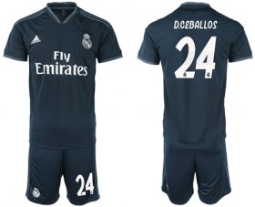 Wholesale Cheap Real Madrid #24 D.Ceballos Away Soccer Club Jersey