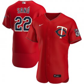 Wholesale Cheap Minnesota Twins #22 Miguel Sano Men\'s Nike Red Alternate 2020 Authentic Player MLB Jersey