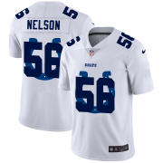 Wholesale Cheap Indianapolis Colts #56 Quenton Nelson White Men's Nike Team Logo Dual Overlap Limited NFL Jersey