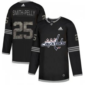 Wholesale Cheap Adidas Capitals #25 Devante Smith-Pelly Black_1 Authentic Classic Stitched NHL Jersey