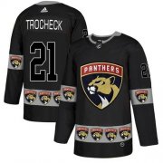 Wholesale Cheap Adidas Panthers #21 Vincent Trocheck Black Authentic Team Logo Fashion Stitched NHL Jersey