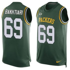Wholesale Cheap Nike Packers #69 David Bakhtiari Green Team Color Men\'s Stitched NFL Limited Tank Top Jersey