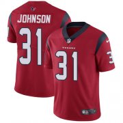Wholesale Cheap Nike Texans #31 David Johnson Red Alternate Men's Stitched NFL Vapor Untouchable Limited Jersey