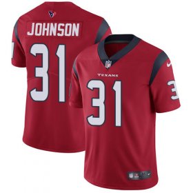 Wholesale Cheap Nike Texans #31 David Johnson Red Alternate Men\'s Stitched NFL Vapor Untouchable Limited Jersey
