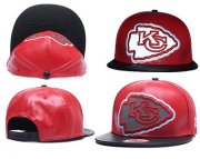 Wholesale Cheap NFL Kansas City Chiefs Team Logo Red Reflective Adjustable Hat P56