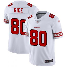 Wholesale Cheap Nike 49ers #80 Jerry Rice White Men\'s Stitched NFL Limited Team Logo Fashion Jersey