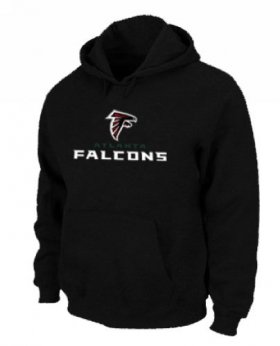Wholesale Cheap Atlanta Falcons Authentic Logo Pullover Hoodie Black