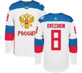 Wholesale Cheap Team Russia #8 Alexander Ovechkin White 2016 World Cup Stitched NHL Jersey