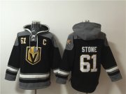 Wholesale Cheap Men's Vegas Golden Knights #61 Mark Stone Black Ageless Must-Have Lace-Up Pullover Hoodie
