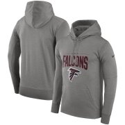 Wholesale Cheap Atlanta Falcons Nike Sideline Property of Performance Pullover Hoodie Gray