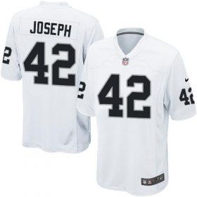 Wholesale Cheap Nike Raiders #42 Karl Joseph White Youth Stitched NFL Elite Jersey